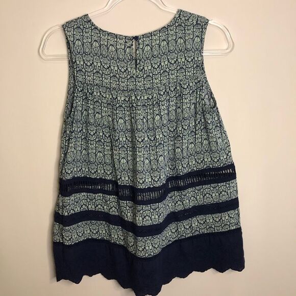 Altar'd State Blue Flowy Loose Fit Tank - Picture 6 of 6